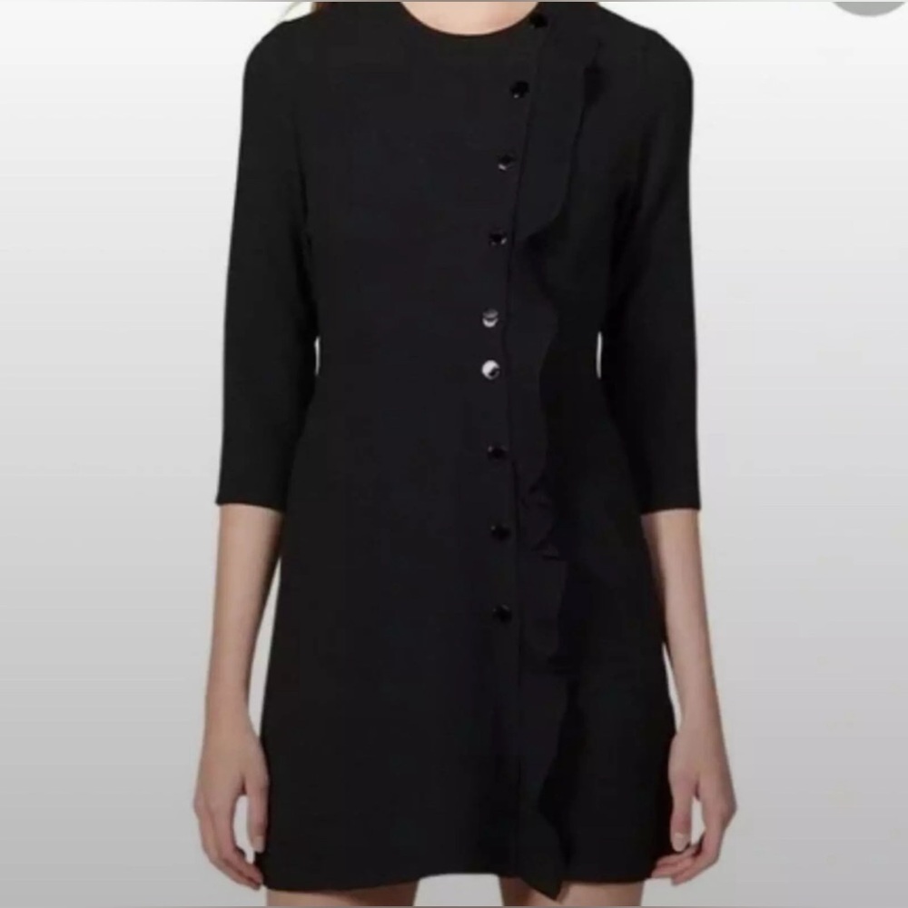 Sandro Paris Carra Pleated Mini Dress SZ 42